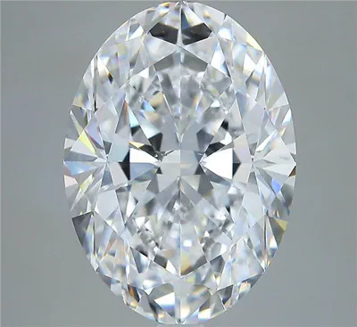 6.05ct D SI1 Rare Carat Ideal Cut Oval Diamond
