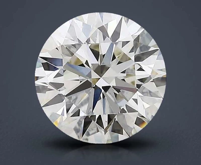 3.02ct J VS1 Excellent Cut Round Lab Grown Diamond