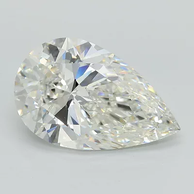 4.34ct H VS1 Rare Carat Ideal Cut Pear Lab Grown Diamond