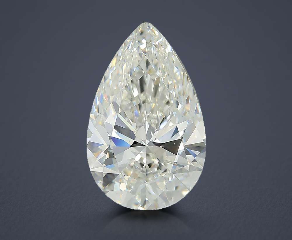 4.34ct H VS1 Rare Carat Ideal Cut Pear Lab Grown Diamond