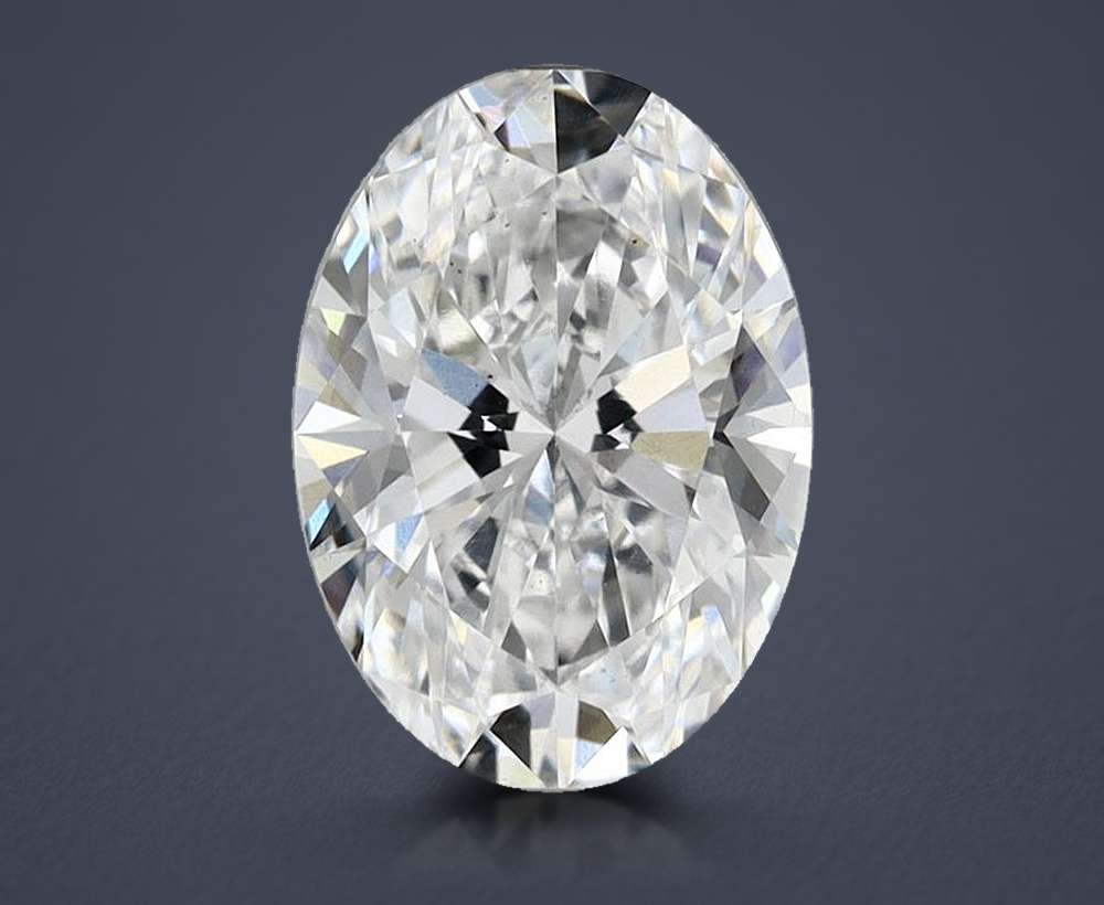 1.66ct D VS2 Rare Carat Ideal Cut Oval Lab Grown Diamond