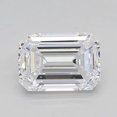 1.07ct D VVS1 Rare Carat Ideal Cut Emerald Lab Grown Diamond