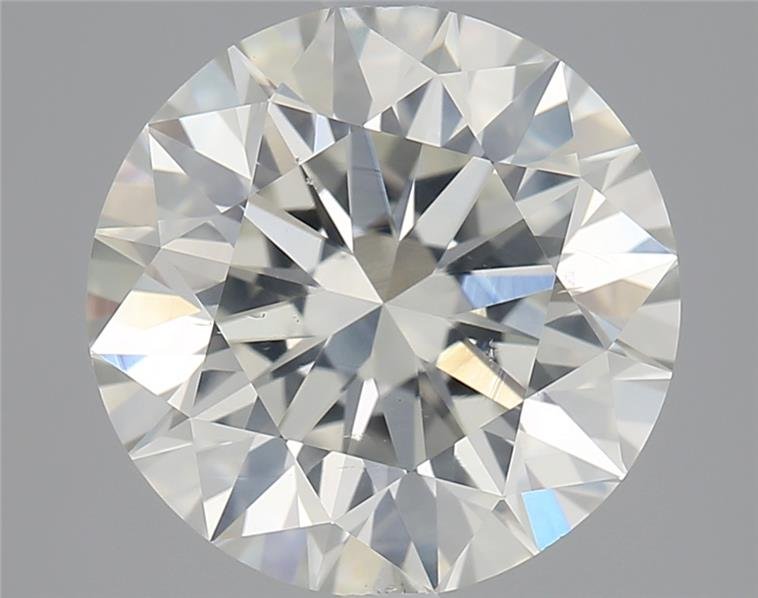 2.70ct K SI1 Rare Carat Ideal Cut Round Diamond