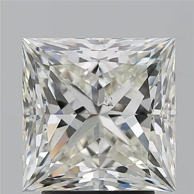 3.22ct K SI1 Rare Carat Ideal Cut Princess Diamond