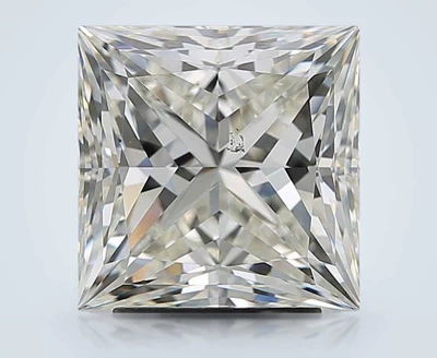 3.22ct K SI1 Rare Carat Ideal Cut Princess Diamond