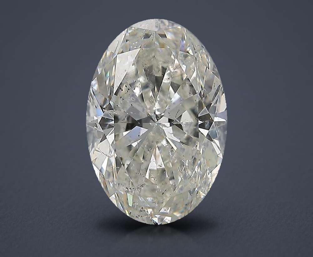 4.01ct H SI2 Rare Carat Ideal Cut Oval Diamond