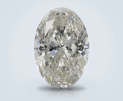 4.01ct H SI2 Rare Carat Ideal Cut Oval Diamond
