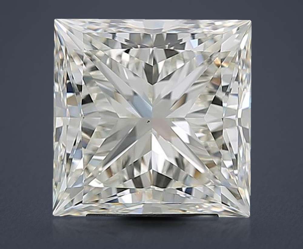 4.50ct K VS2 Rare Carat Ideal Cut Princess Diamond