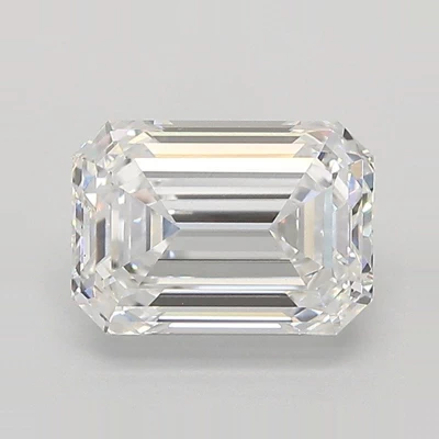 2.32ct E VS1 Rare Carat Ideal Cut Emerald Lab Grown Diamond