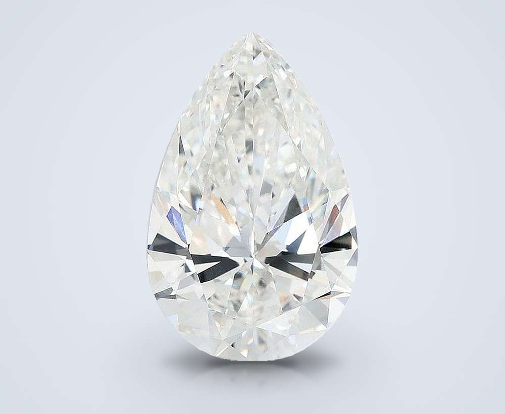 13.01ct F VVS2 Rare Carat Ideal Cut Pear Lab Grown Diamond