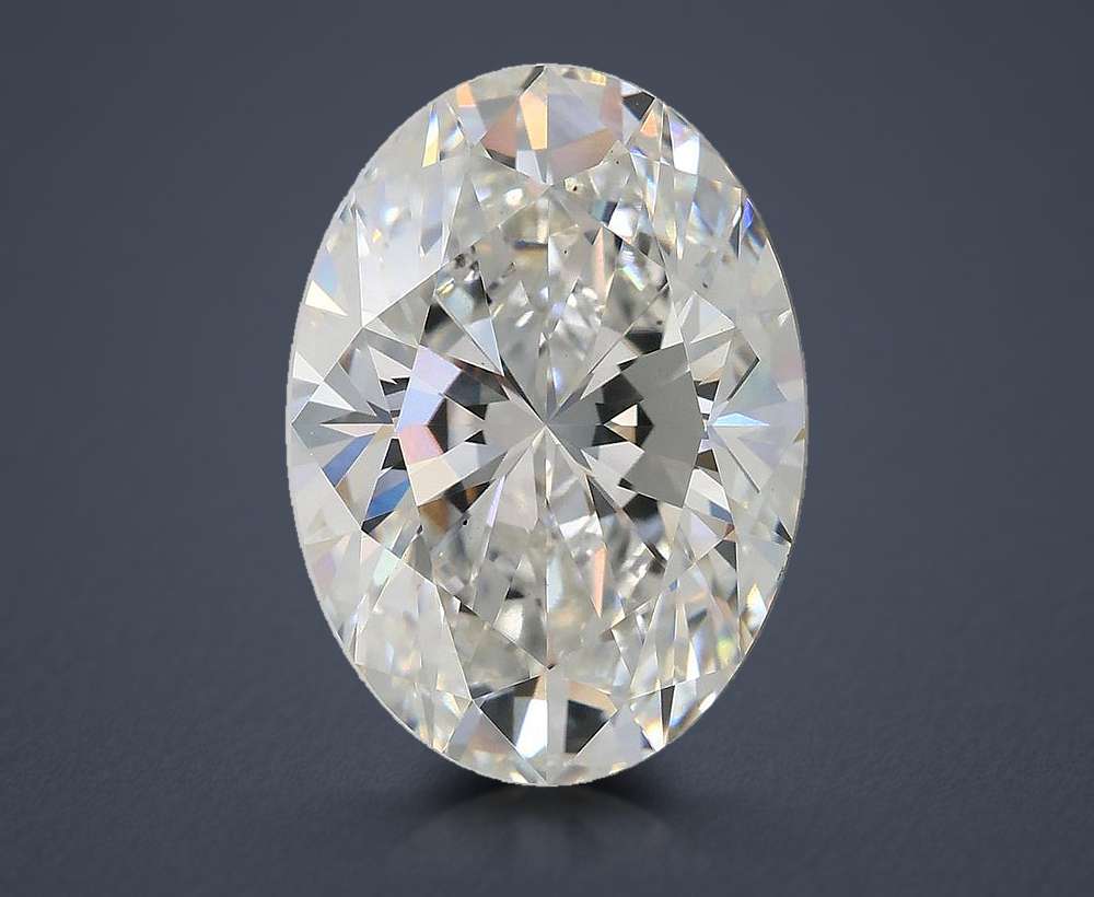 5.01ct F VS1 Rare Carat Ideal Cut Oval Lab Grown Diamond
