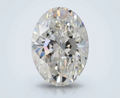 5.01ct F VS1 Rare Carat Ideal Cut Oval Lab Grown Diamond