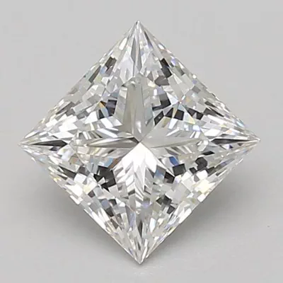 1.53ct F VVS2 Rare Carat Ideal Cut Princess Lab Grown Diamond