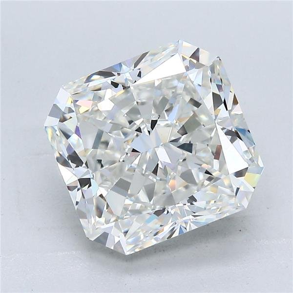 5.56ct G VVS1 Rare Carat Ideal Cut Radiant Diamond