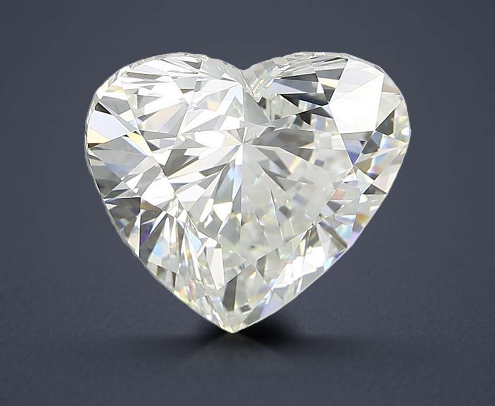 7.08ct E VVS2 Rare Carat Ideal Cut Heart Lab Grown Diamond