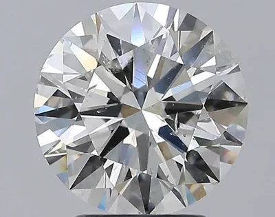 2.65ct I SI2 Rare Carat Ideal Cut Round Diamond