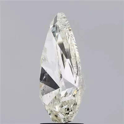 5.01ct K SI2 Rare Carat Ideal Cut Pear Diamond