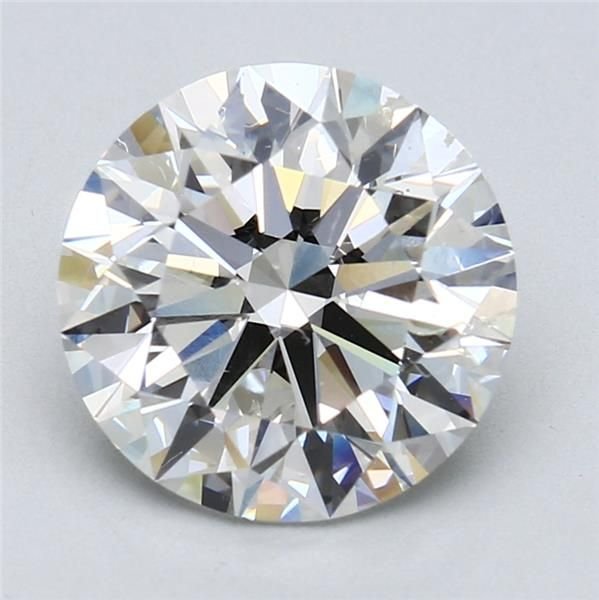 4.01ct H SI2 Rare Carat Ideal Cut Round Diamond