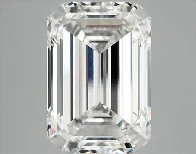 12.36ct F VVS2 Rare Carat Ideal Cut Emerald Lab Grown Diamond