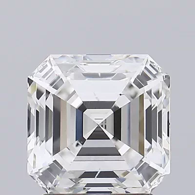 2.21ct G VS2 Rare Carat Ideal Cut Asscher Lab Grown Diamond