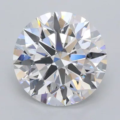 2.58ct D FL Rare Carat Ideal Cut Round Lab Grown Diamond