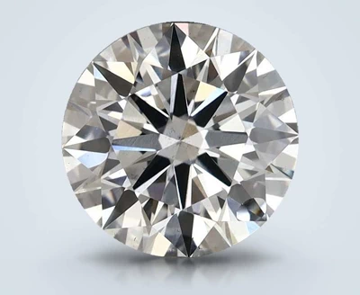 2.76ct F SI1 Rare Carat Ideal Cut Round Lab Grown Diamond