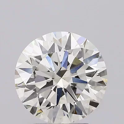 3.01ct J VS2 Very Good Cut Round Lab Grown Diamond