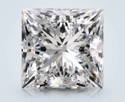 5.16ct F VS2 Rare Carat Ideal Cut Princess Lab Grown Diamond
