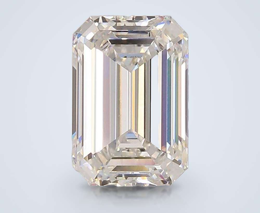 3.02ct F VS1 Rare Carat Ideal Cut Emerald Lab Grown Diamond