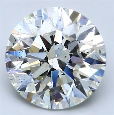 3.39ct K SI1 Rare Carat Ideal Cut Round Diamond