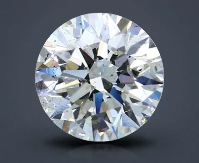 3.39ct K SI1 Rare Carat Ideal Cut Round Diamond