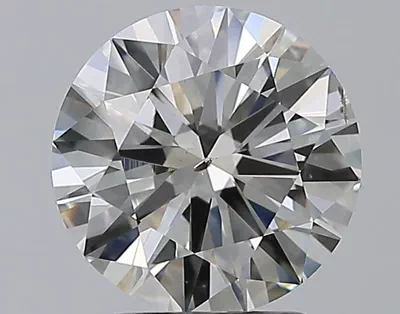 2.51ct J SI2 Rare Carat Ideal Cut Round Diamond