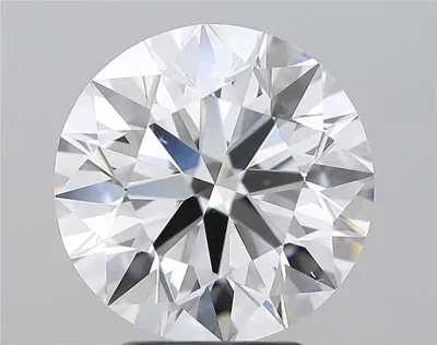 3.88ct D VS2 Rare Carat Ideal Cut Round Diamond