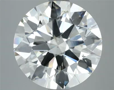 5.05ct J SI2 Rare Carat Ideal Cut Round Diamond