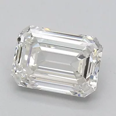 1.51ct F VS2 Rare Carat Ideal Cut Emerald Lab Grown Diamond