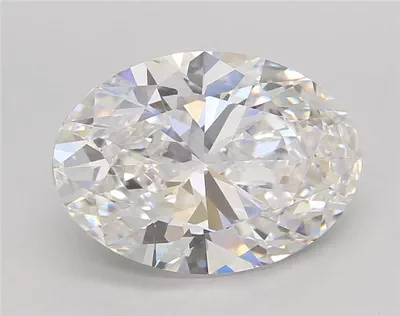 5.20ct E VVS2 Rare Carat Ideal Cut Oval Lab Grown Diamond