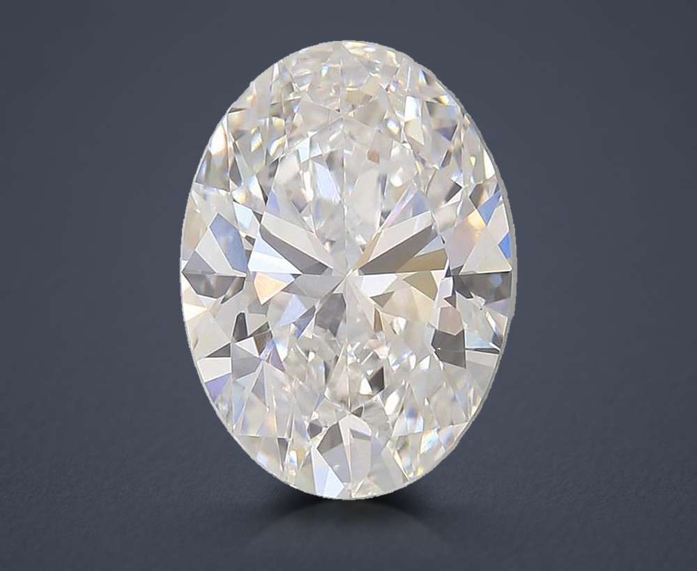 5.20ct E VVS2 Rare Carat Ideal Cut Oval Lab Grown Diamond