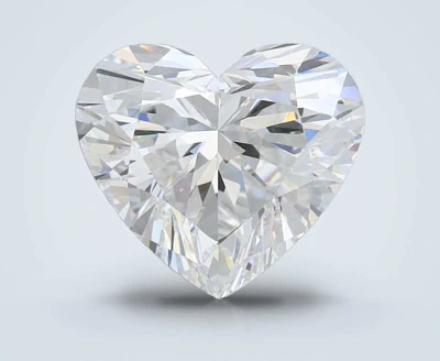 2.58ct E VVS2 Rare Carat Ideal Cut Heart Lab Grown Diamond