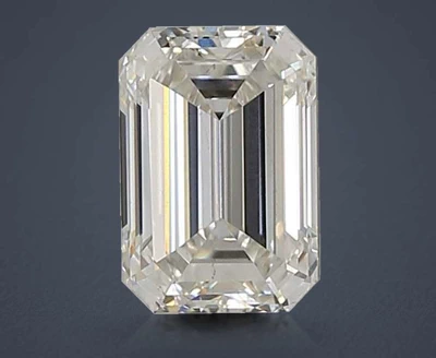 1.23ct F VS1 Rare Carat Ideal Cut Emerald Lab Grown Diamond