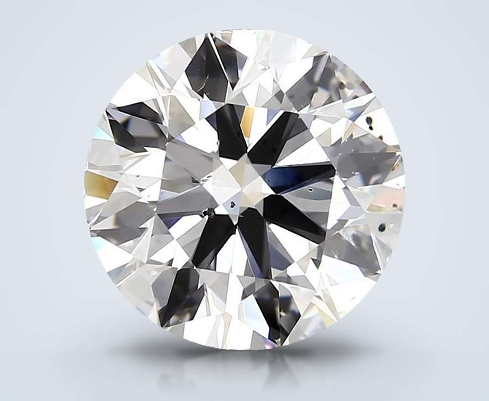 3.01ct D SI1 Rare Carat Ideal Cut Round Diamond