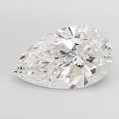 8.04ct F VVS2 Rare Carat Ideal Cut Pear Lab Grown Diamond