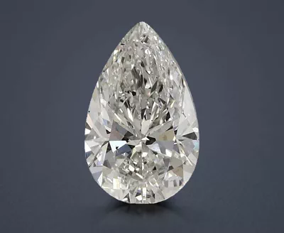 3.31ct H SI1 Rare Carat Ideal Cut Pear Lab Grown Diamond