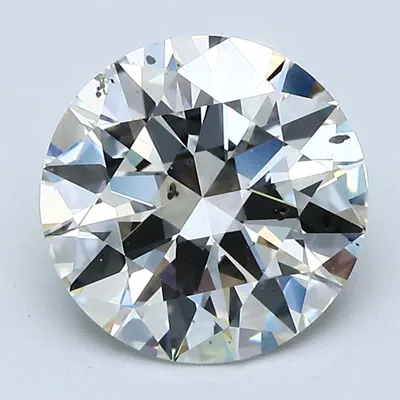 3.01ct J SI2 Very Good Cut Round Diamond