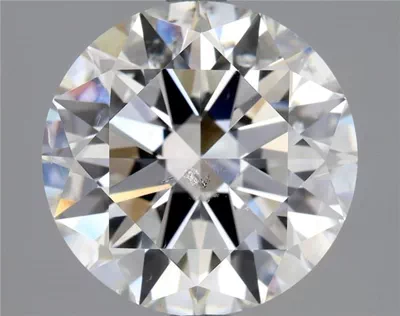 3.01ct F SI2 Rare Carat Ideal Cut Round Diamond