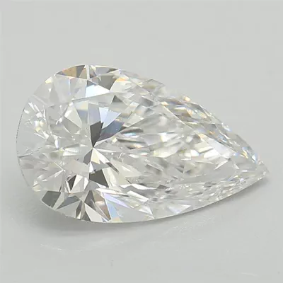 0.98ct D VS1 Rare Carat Ideal Cut Pear Lab Grown Diamond