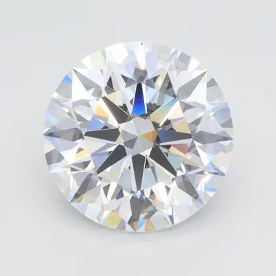 4.44ct D VVS1 Rare Carat Ideal Cut Round Lab Grown Diamond