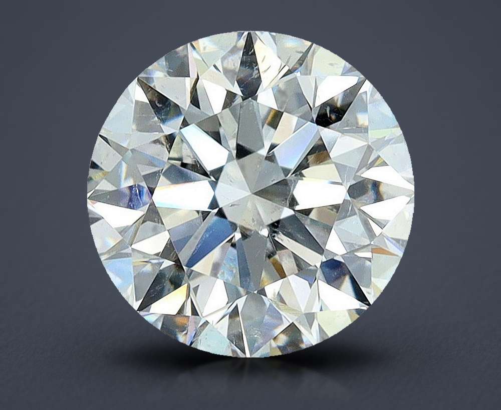 2.30ct I SI2 Rare Carat Ideal Cut Round Diamond