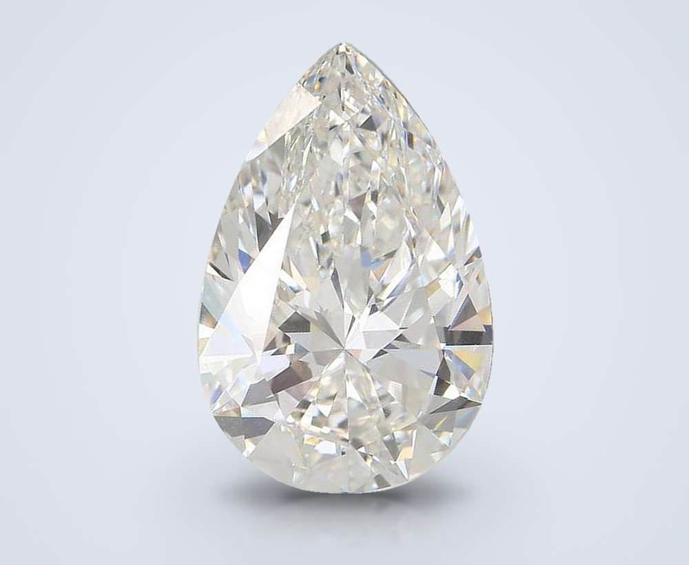 12.19ct F VS2 Rare Carat Ideal Cut Pear Lab Grown Diamond
