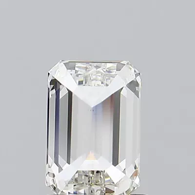 1.19ct H VS2 Rare Carat Ideal Cut Emerald Lab Grown Diamond