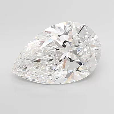 6.05ct E VVS2 Rare Carat Ideal Cut Pear Lab Grown Diamond